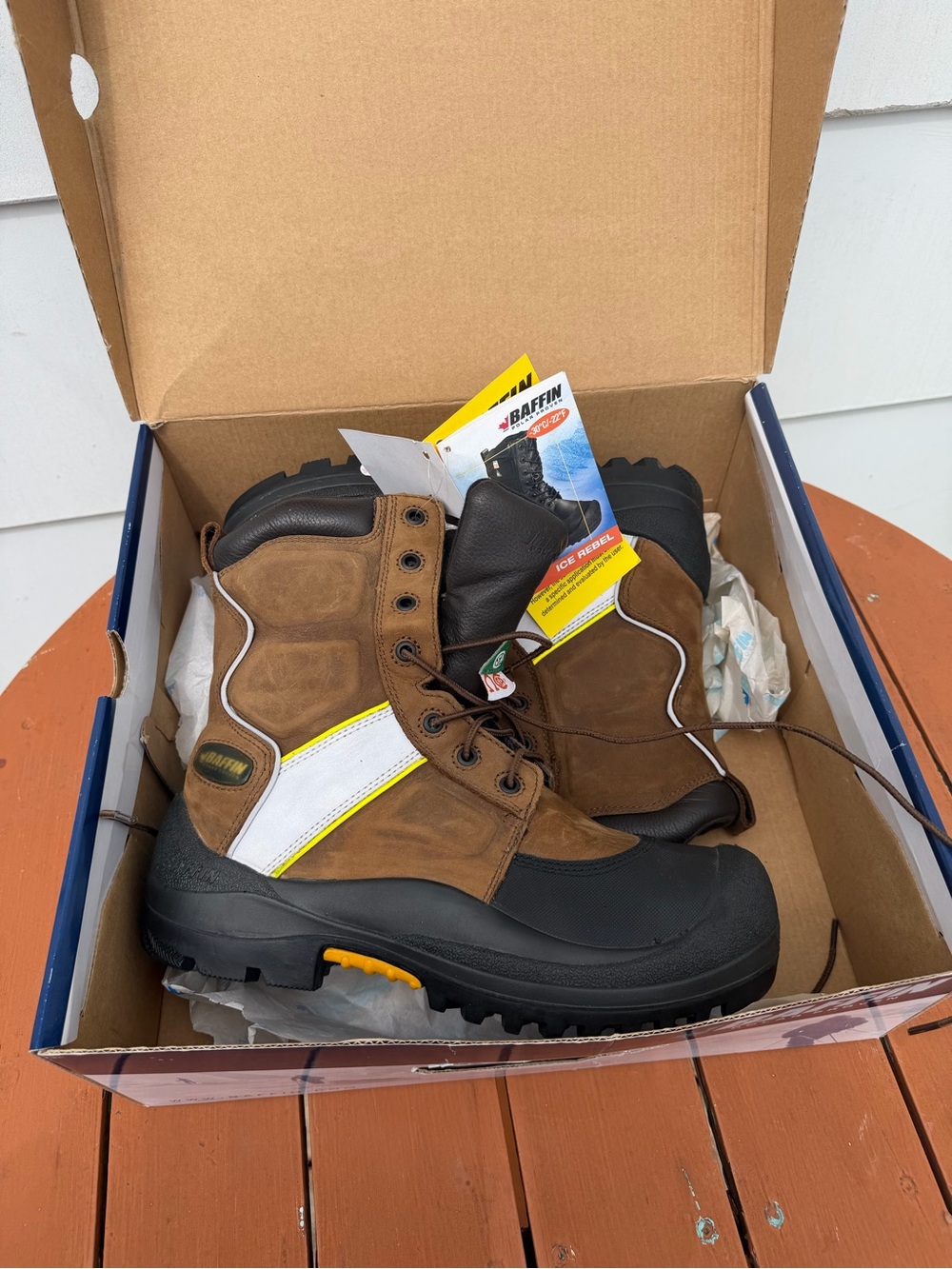 Premium Baffin Brown Work Boots - Men's 9